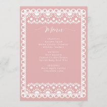 Mexican Blush Papel Picado Boho Bridal Shower Menu