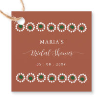 Mexican Boho Barro Bridal Shower Favor Tags