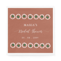 Mexican Boho Barro Bridal Shower Napkins