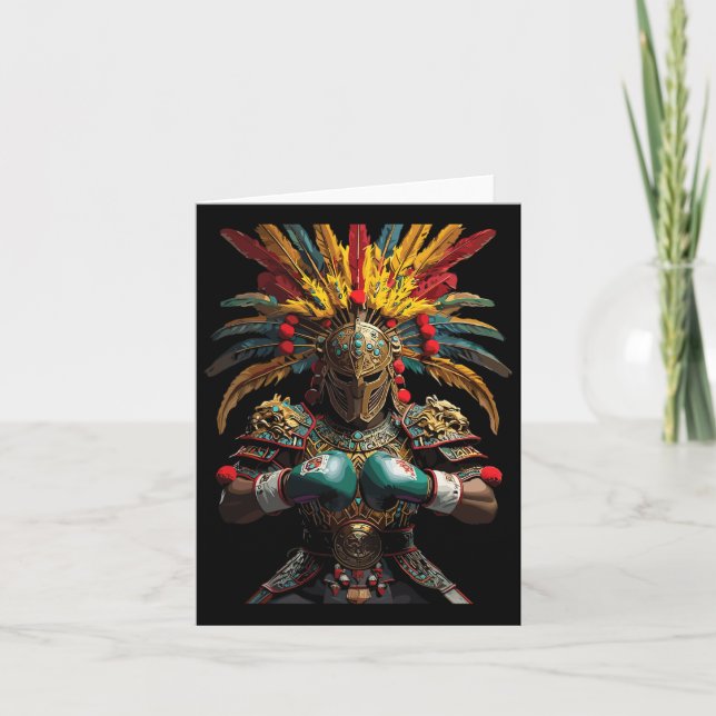 Mexican Boxing Aztec Warrior Power  Card (Front)