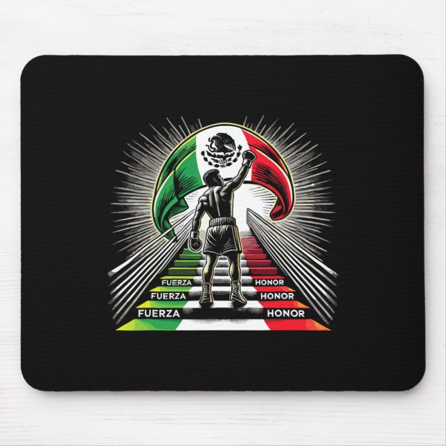 Mexican Boxing Fuerza Honor Spirit  Mouse Pad (Front)