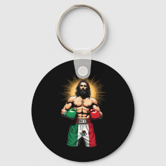 Mexican Boxing Jesus Christ Mex Boxing Shorts Keychain