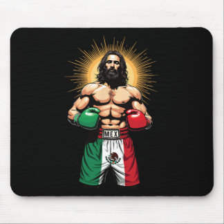 Mexican Boxing Jesus Christ Mex Boxing Shorts Mouse Pad