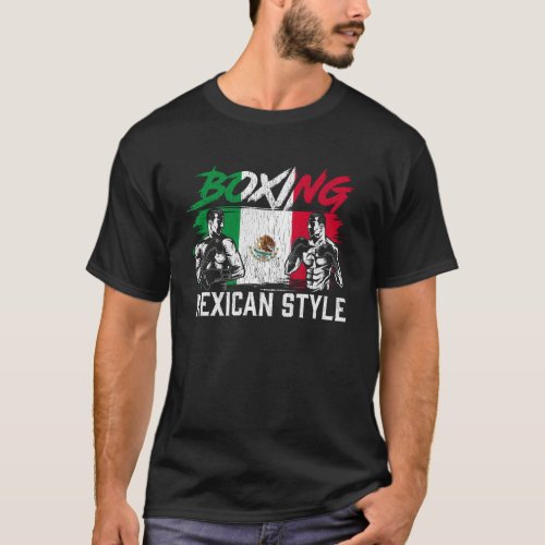 Mexican Boxing Sports Fight Coach Boxer Fighter T_Shirt