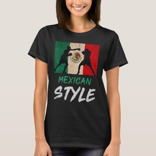 Mexican Boxing Style Mexico Pride Patriotic Mens B T_Shirt