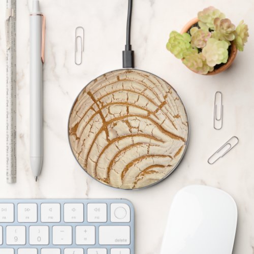 Mexican bread concha wireless charger 