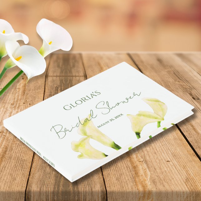 Mexican Bridal Shower Calla Lily Guest Book (Creator Uploaded)