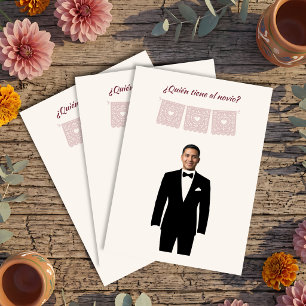 Mexican Bridal Shower Dusty Rose Viva la Novia Card