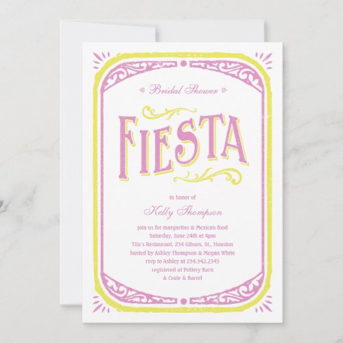 Mexican Bridal Shower Invitations