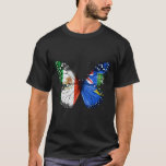 Mexican British Virgin Islanders Flag Butterfly T-Shirt