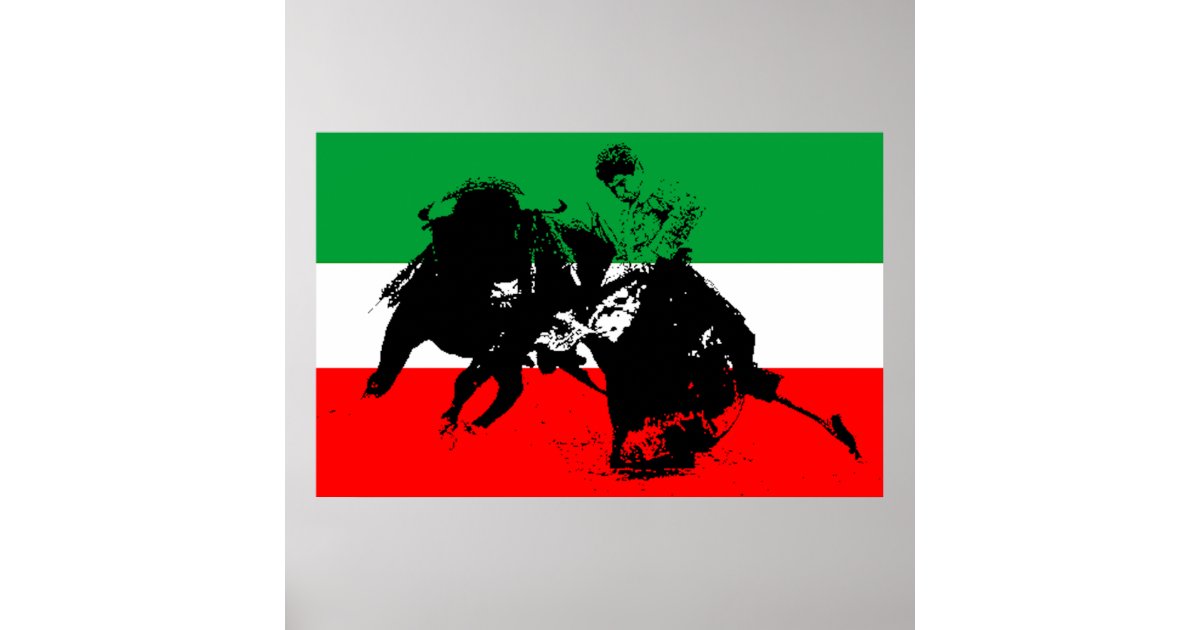 Mexican Bull Fighter Poster | Zazzle