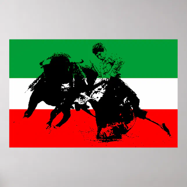 Mexican Bull Fighter Poster | Zazzle