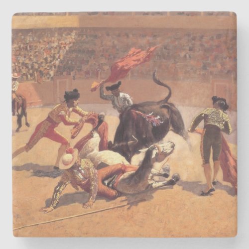 Mexican Bullfighting Arena by Frederic Remington Stone Coaster