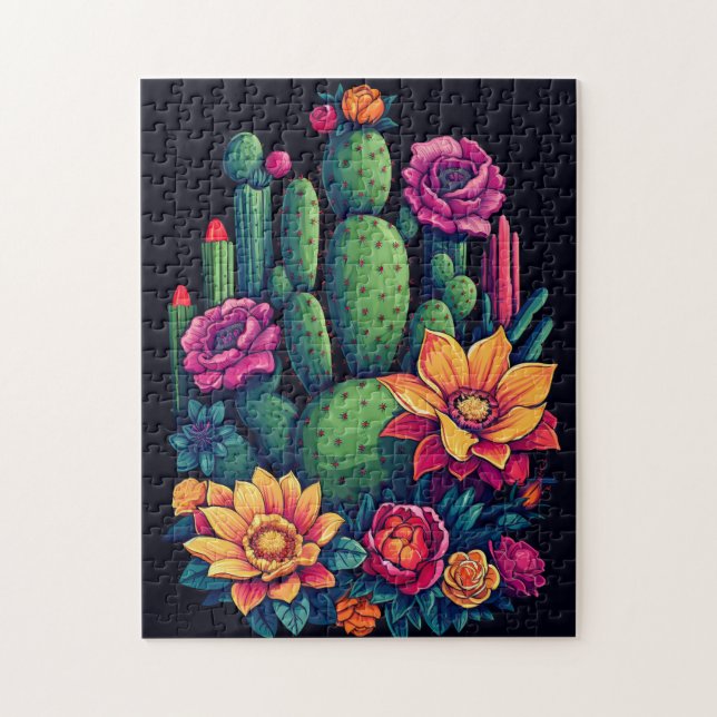 Mexican Cactus Jigsaw Puzzle (Vertical)