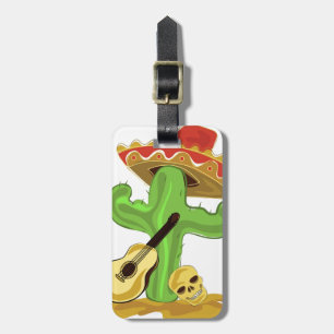 Mexican Cactus Luggage Tag