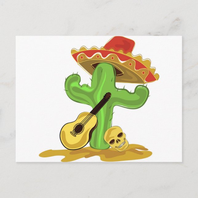 Mexican Cactus Postcard (Front)