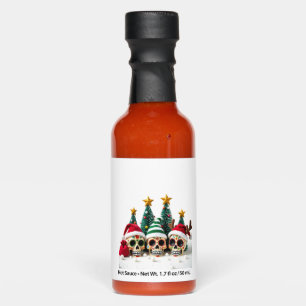 Mexican Calavera Santa Flower Sugar Skull Christma Hot Sauces