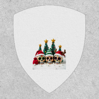 Mexican Calavera Santa Flower Sugar Skull Christma Patch