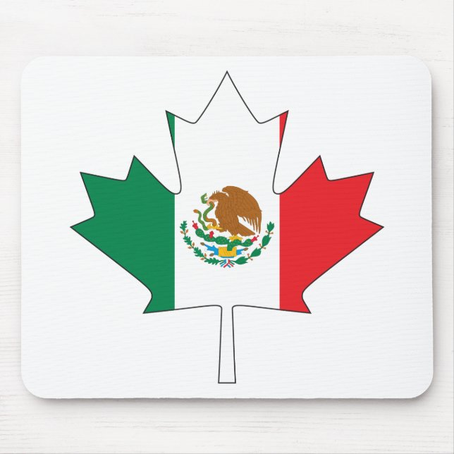 Mexican Canadian Flag Mouse Pad (Front)