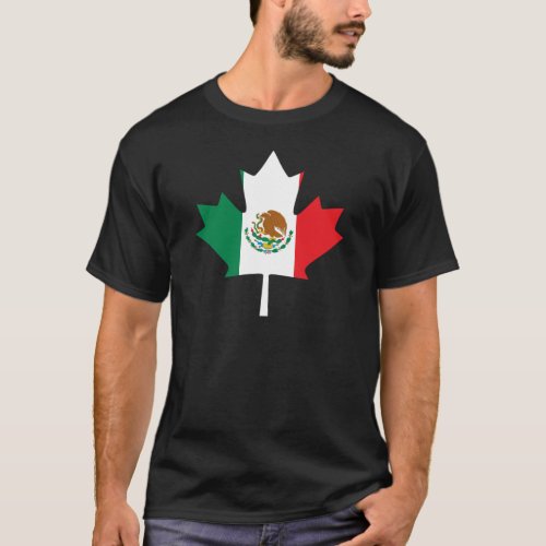 Mexican Canadian Flag T_Shirt