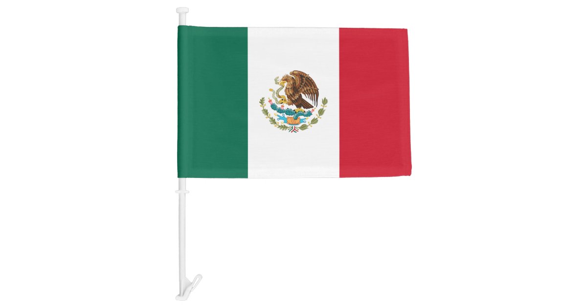 Mexican car window flag | Mexico pride | Zazzle.com