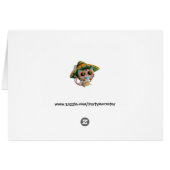 Mexican Cat with Sombrero Cards (Back Horizontal)