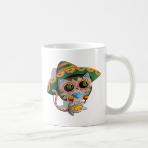 Mexican Cat with Sombrero Coffee Mug