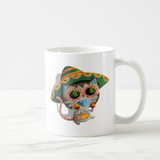 Mexican Cat with Sombrero Coffee Mug