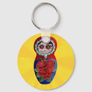 Mexican Catrina Matryoshka Keychain