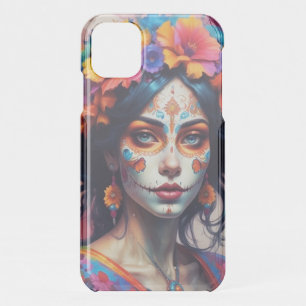 Mexican Catrina watercolor iPhone 11 Case