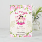 Mexican Charra 15 Quinceanera Invitation (Standing Front)