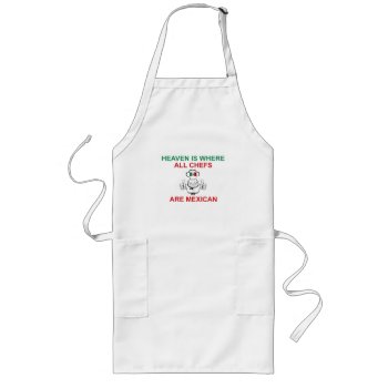 Mexican Chefs Long Apron by worldshop at Zazzle