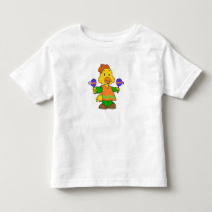 Mexican Chick cartoon Choose background color Toddler T-shirt