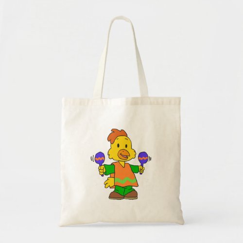 Mexican Chick cartoon  Choose background color Tote Bag