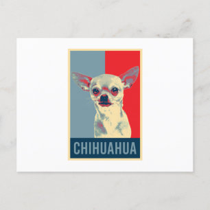 Mexican Chihuahua Dog Portrait Pop Art Invitation Postcard