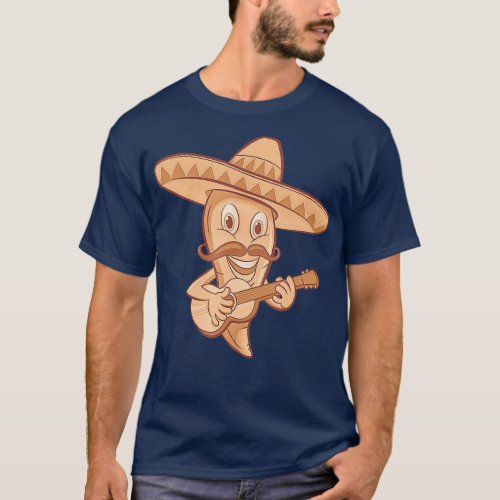 Mexican Chili Mariachi Guitar Musician T_Shirt