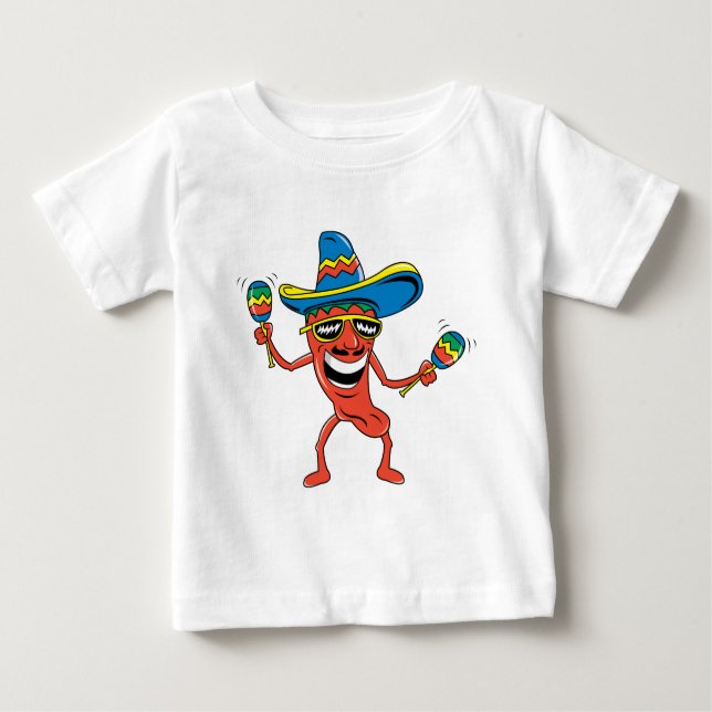 Mexican Chili Pepper Baby T-Shirt (Front)