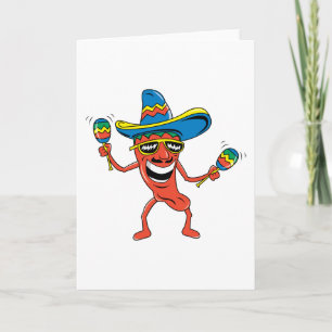 Mexican Chili Pepper Card