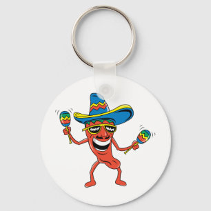 Mexican Chili Pepper Keychain