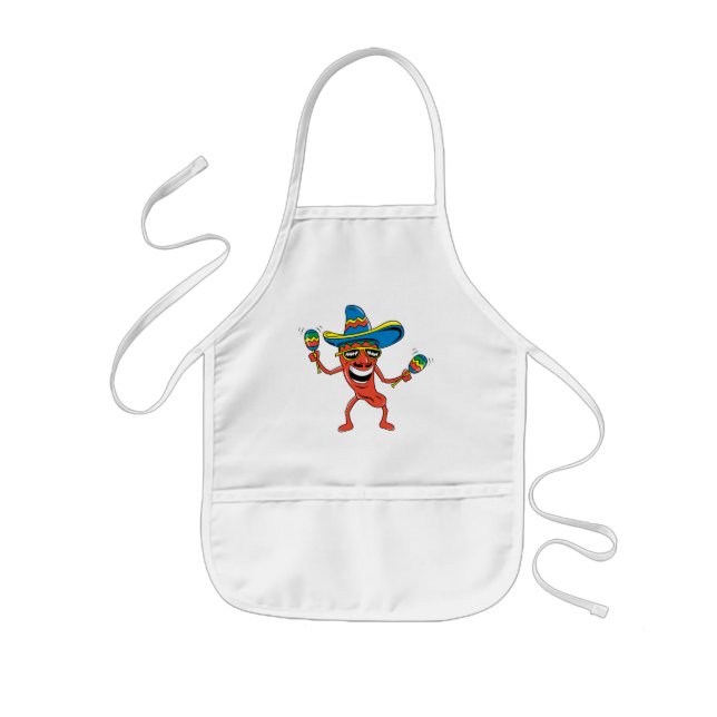 Mexican Chili Pepper Kids' Apron (Front)