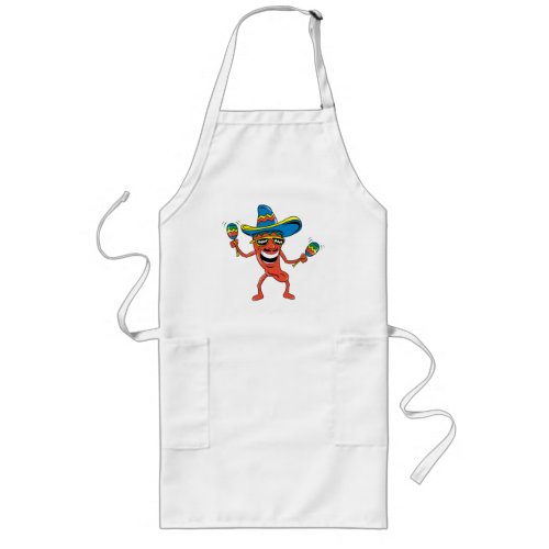 Mexican Chili Pepper Long Apron
