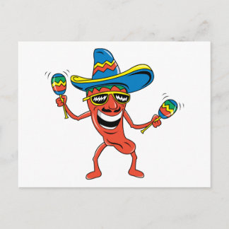 Mexican Chili Pepper Postcard