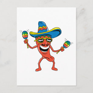 Mexican Chili Pepper Postcard