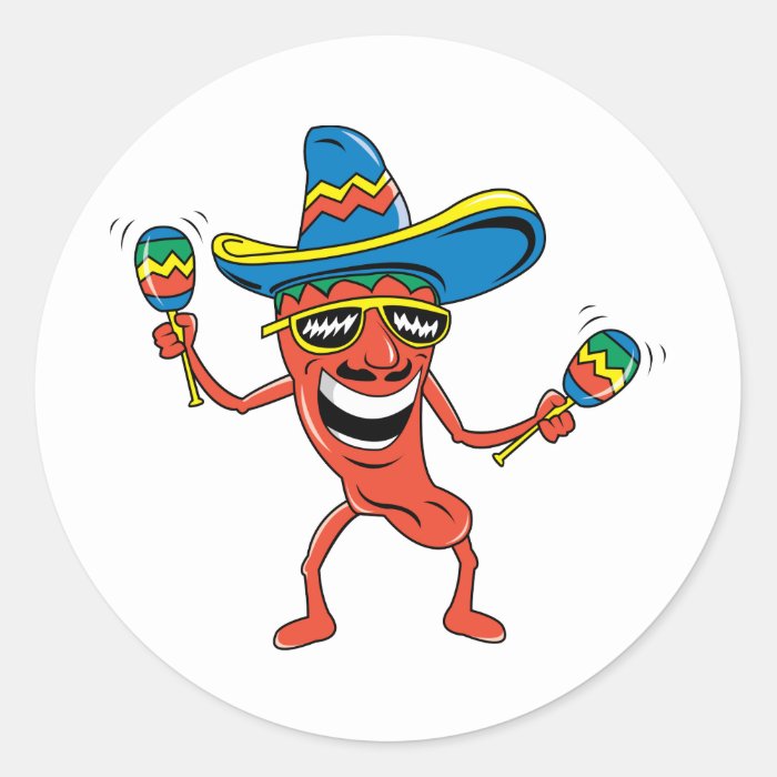 Mexican Chili Pepper Stickers