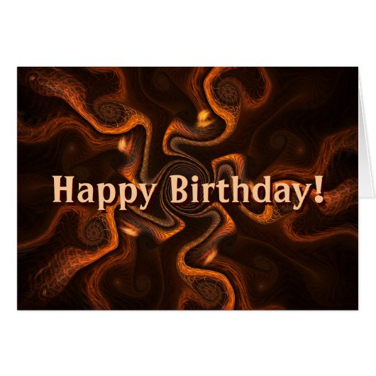 Mexican Chocolate Birthday Cards (Front Horizontal)