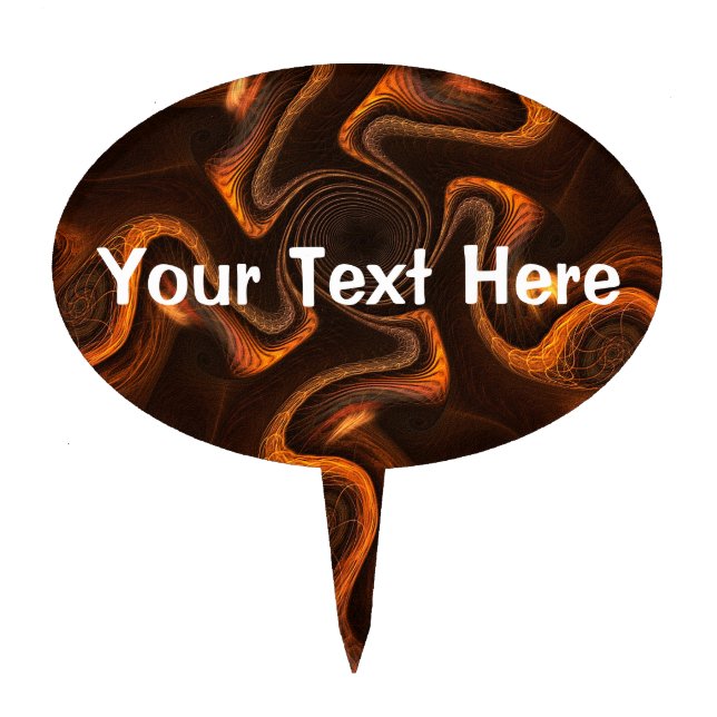 Mexican Chocolate Cake Topper (Front)