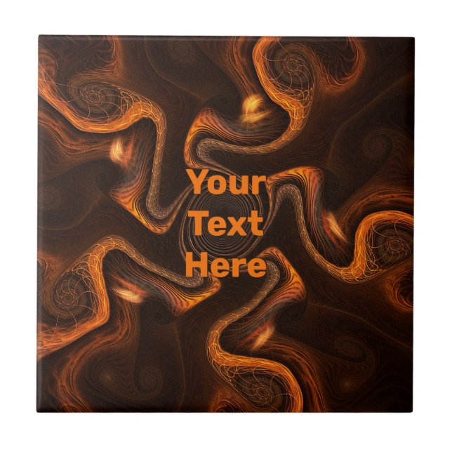 Mexican Chocolate Ceramic Tile (Front)