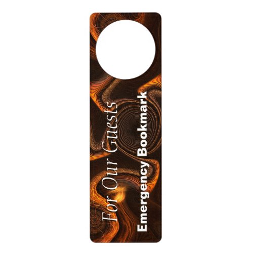 Mexican Chocolate Emergency Bookmark Door Hanger