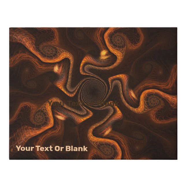 Mexican Chocolate Faux Canvas Print (Front)