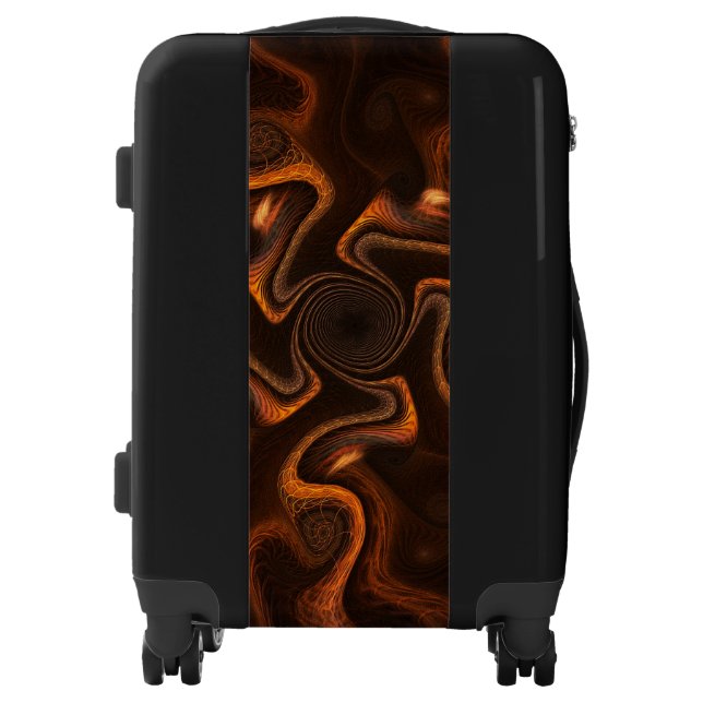 Mexican Chocolate Fractal Luggage (Front)
